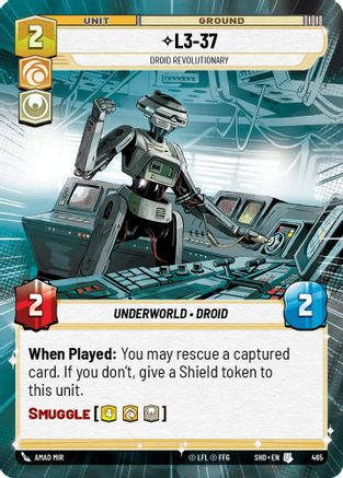 L3-37 - Droid Revolutionary (Hyperspace) (SHD_#465) / Foil