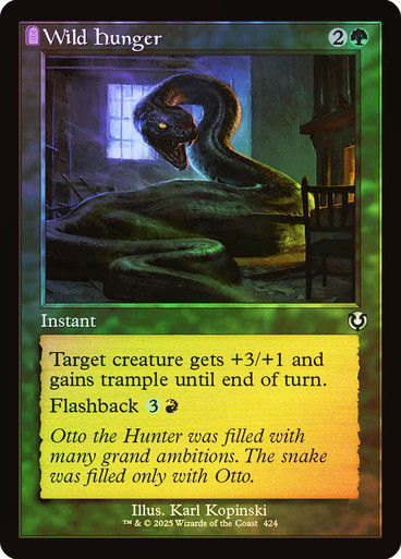 Wild Hunger (INR) (424) / Foil Retro