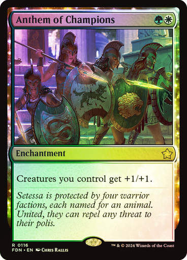 Anthem of Champions (FDN) (116) / Foil