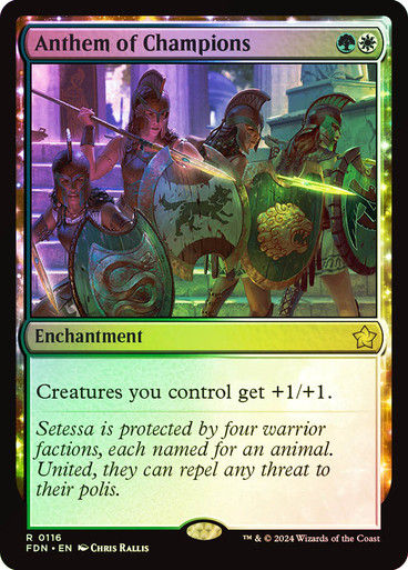Anthem of Champions (FDN) (116) / Foil