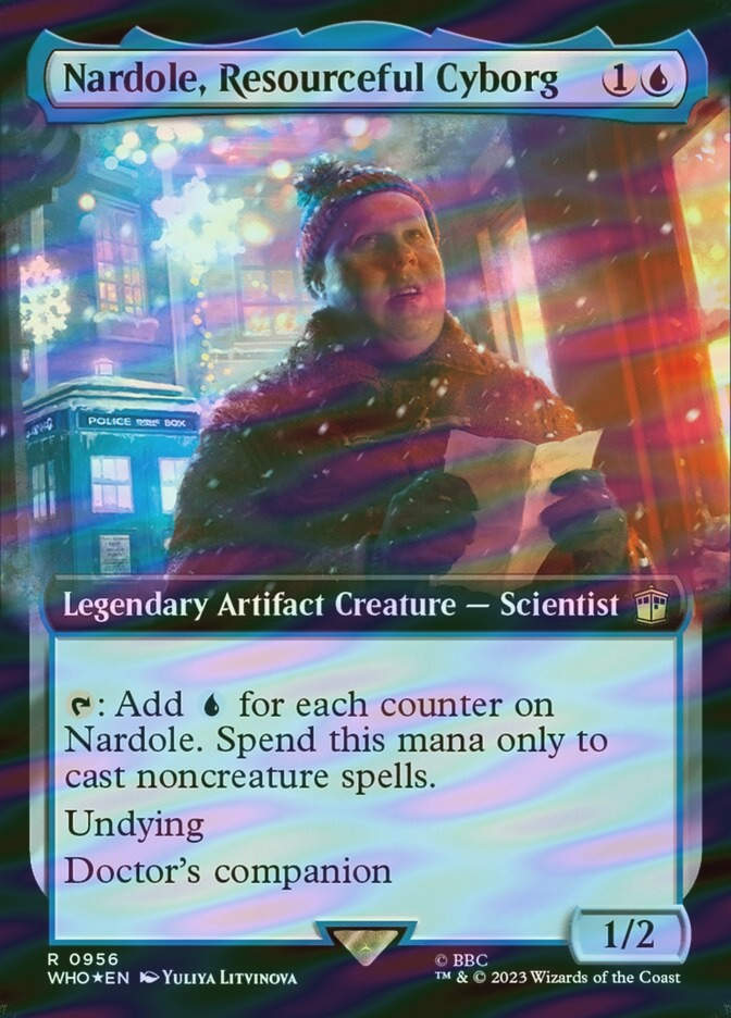 Nardole, Resourceful Cyborg (WHO) (956) / Extended Art / Surge Foil