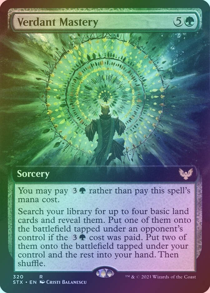 Verdant Mastery (STX) (320) / Extended Art / Foil