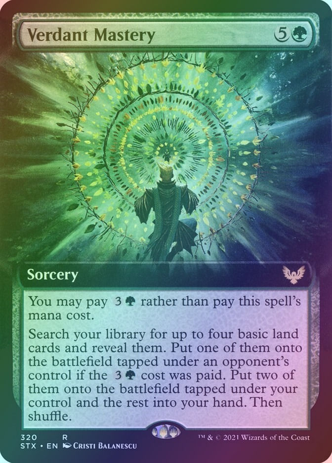 Verdant Mastery (STX) (320) / Extended Art / Foil