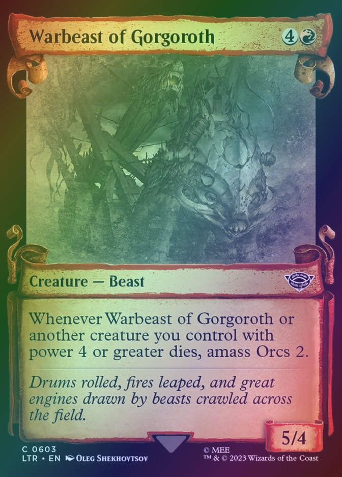 Warbeast of Gorgoroth (LTR) (603) / Showcase / Foil
