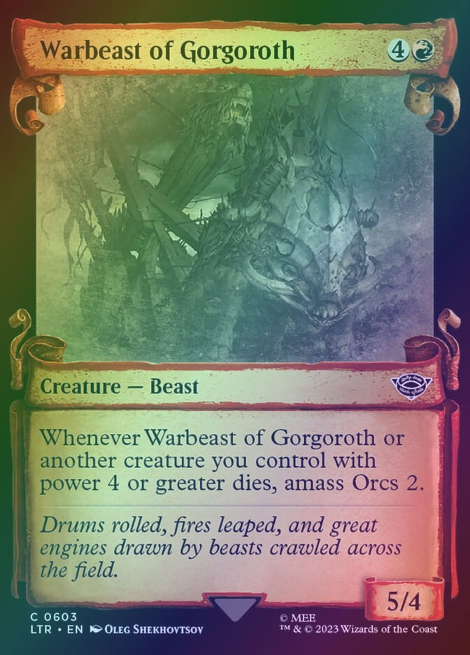 Warbeast of Gorgoroth (LTR) (603) / Showcase / Foil