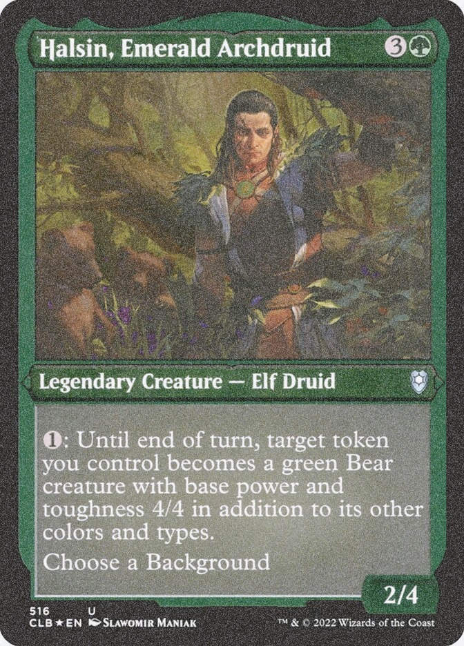 Halsin, Emerald Archdruid (CLB) (516) / Foil Etched