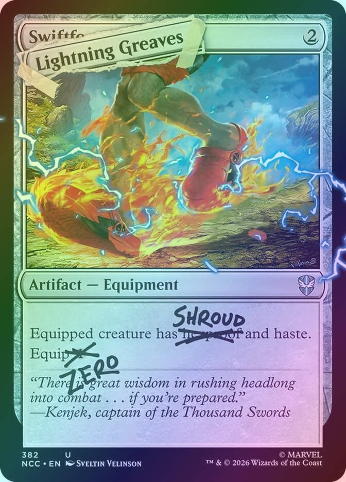 Lightning Greaves (SLD) (IFIYW-4) / Foil