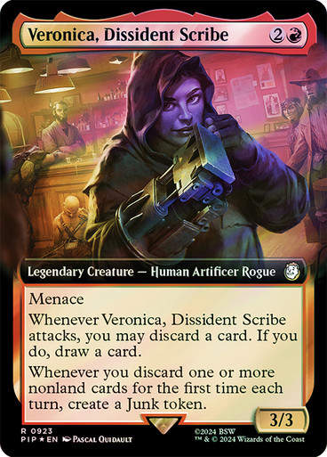 Veronica, Dissident Scribe (pip) (923) / Extended Surge Foil