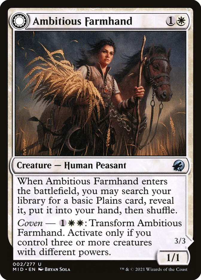 Ambitious Farmhand // Seasoned Cathar (MID) (2)