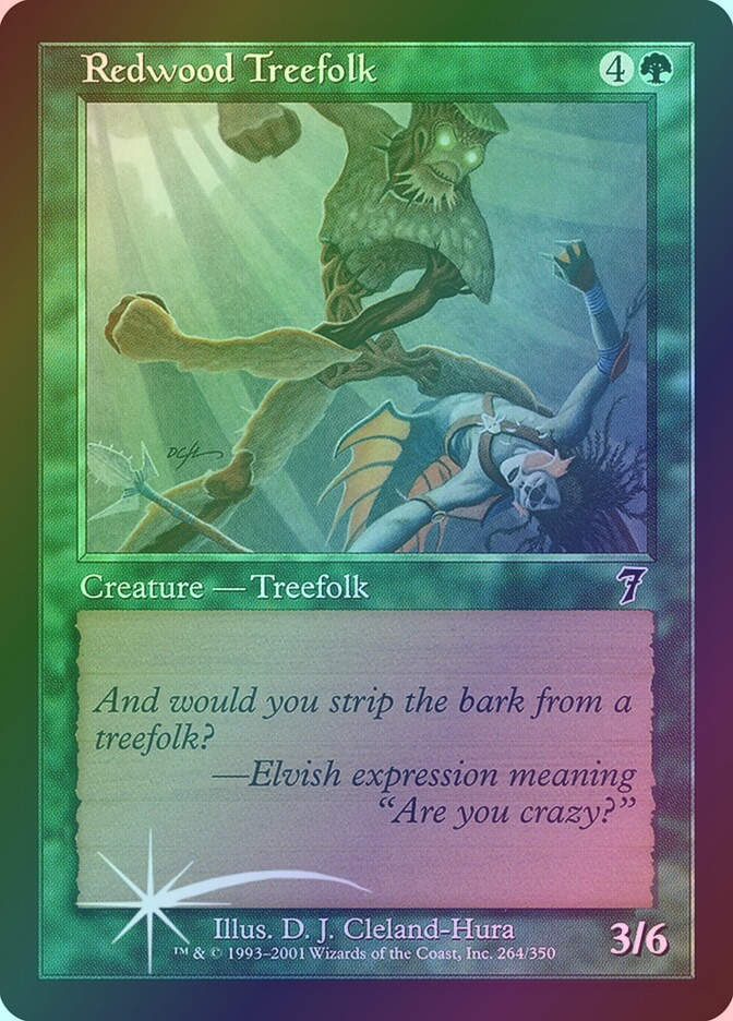 Redwood Treefolk (7ED) (264★) / Foil