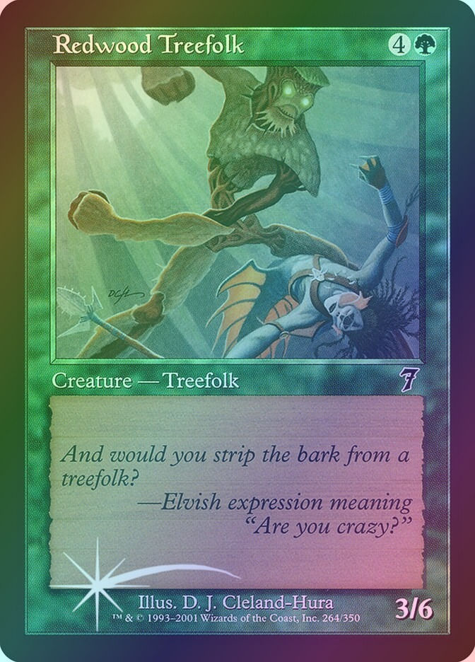 Redwood Treefolk (7ED) (264★) / Foil