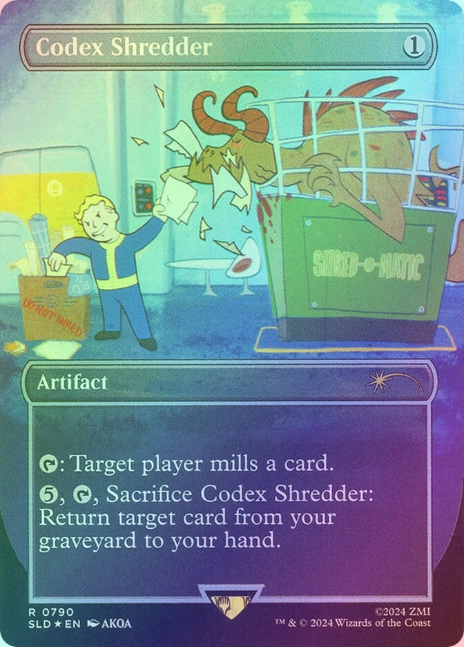 Codex Shredder (SLD) (790★) / Borderless / Rainbow Foil