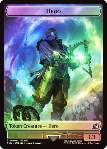 Hero Token T08 // Treasure (TFIN) / Foil