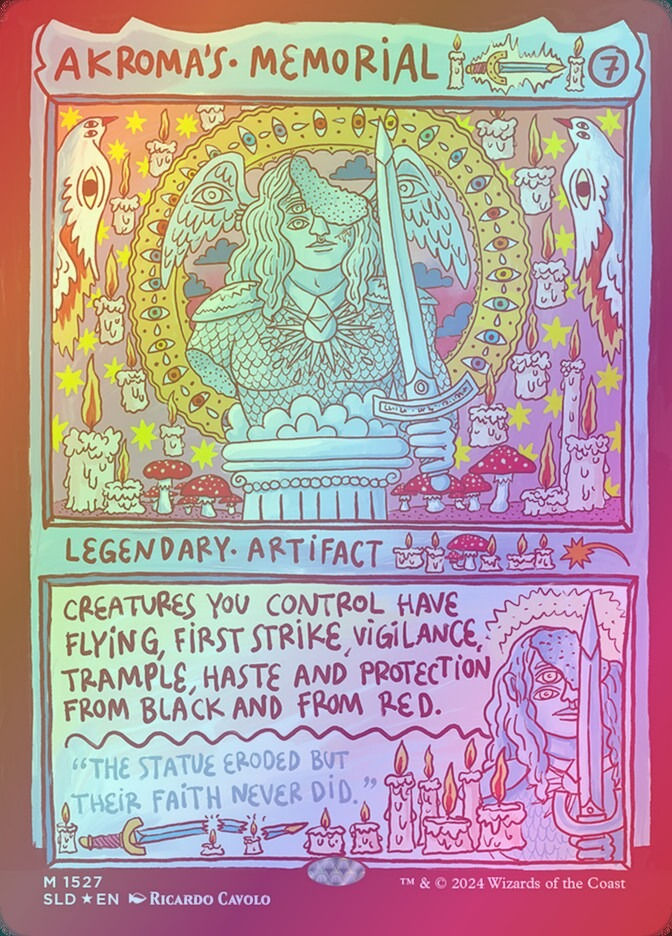 Akroma's Memorial (SLD) (1527) / Rainbow Foil