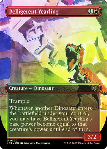 Belligerent Yearling (lci) / Borderless / Foil