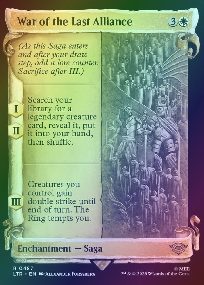 War of the Last Alliance (LTR) (487) / Showcase / Foil