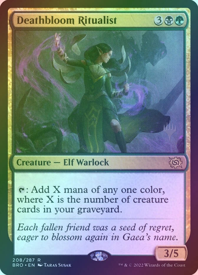 Deathbloom Ritualist (PBRO) (208p) / Foil