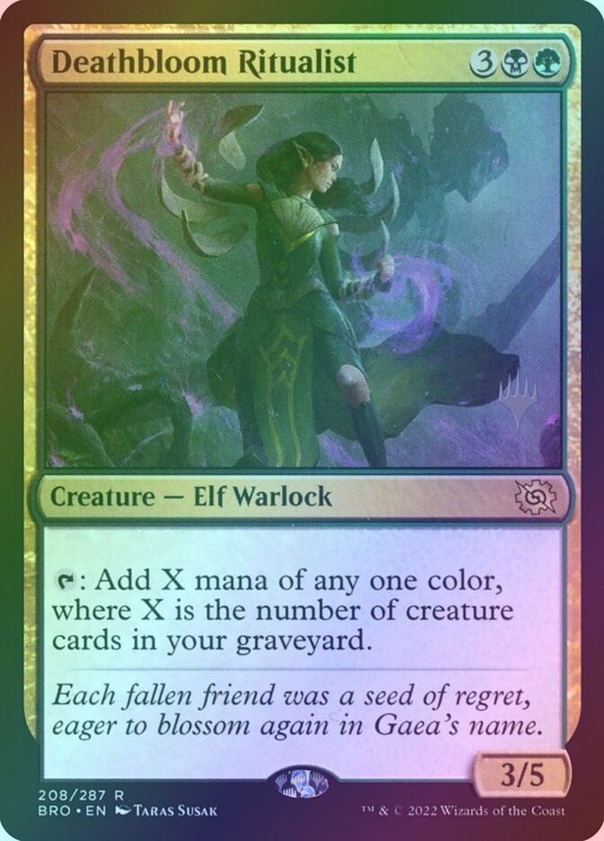Deathbloom Ritualist (PBRO) (208p) / Foil
