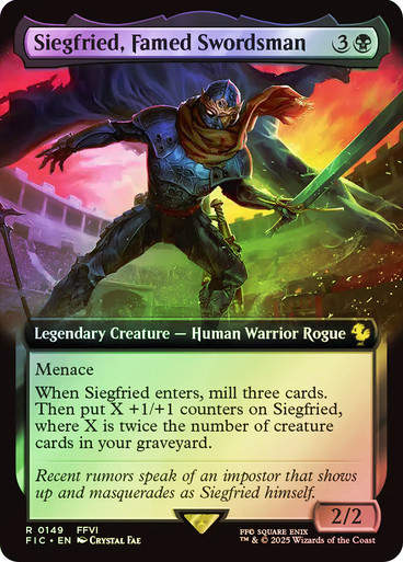 Siegfried, Famed Swordsman (FIC) (149) / Extended Art / Foil