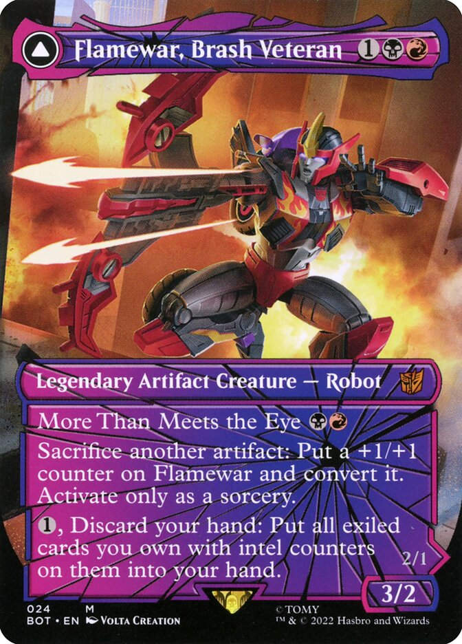 Flamewar, Brash Veteran // Flamewar, Streetwise Operative (BOT) (24)