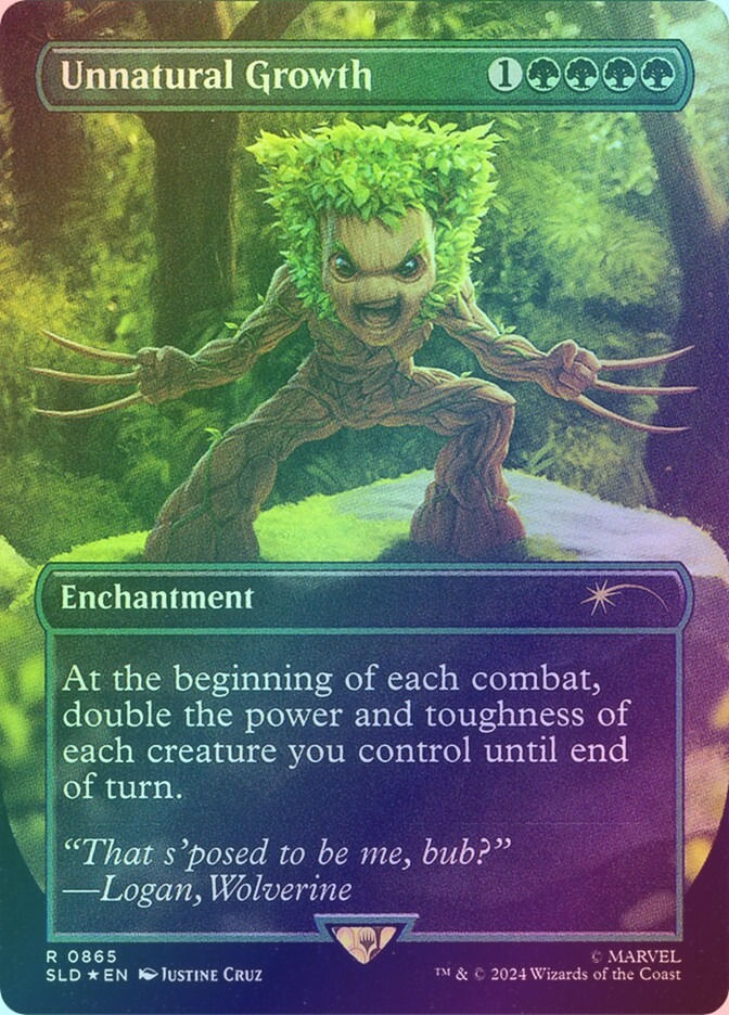 Unnatural Growth (SLD) (865) / Borderless / Foil