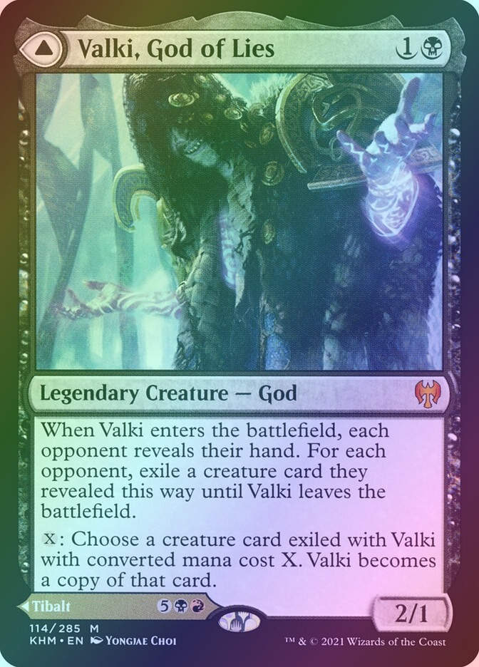 Valki, God of Lies // Tibalt, Cosmic Impostor (KHM) (114) / Foil