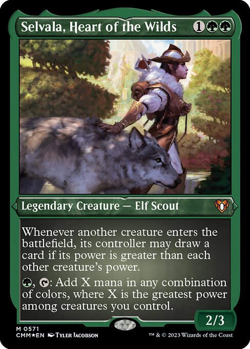 Selvala, Heart of the Wilds (cmm) / Foil Etched