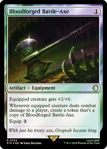 Bloodforged Battle-Axe (pip) (754) / Surge Foil