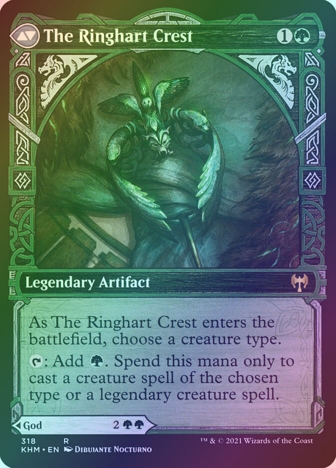 Kolvori, God of Kinship // The Ringhart Crest (KHM) (318) / Showcase / Foil — cara 2 de 2