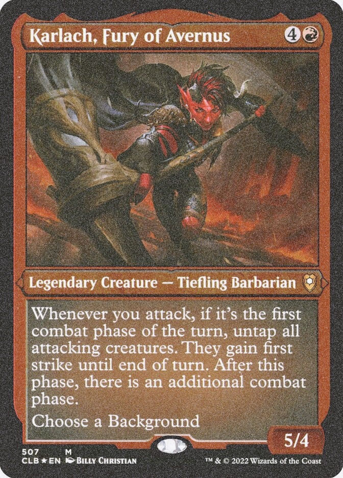 Karlach, Fury of Avernus (CLB) (507) / Foil Etched