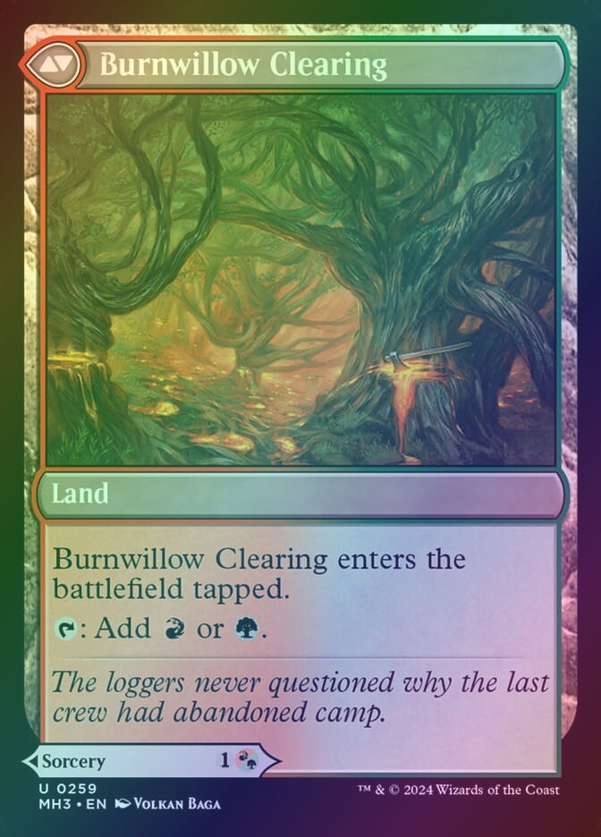 Stump Stomp // Burnwillow Clearing (MH3) (259) / Foil — cara 2 de 2