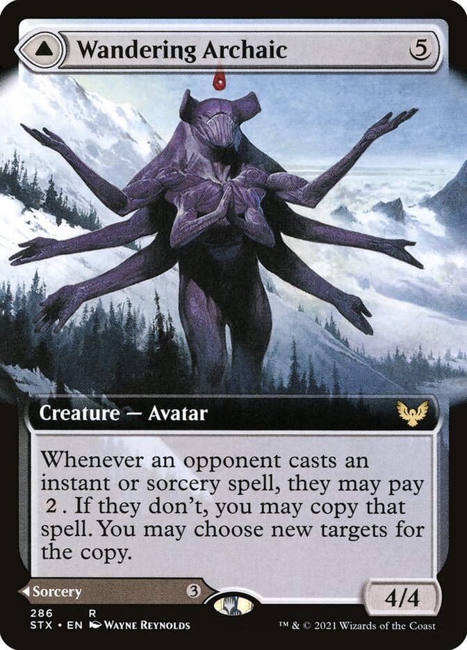 Wandering Archaic // Explore the Vastlands (STX) (286) / Extended Art