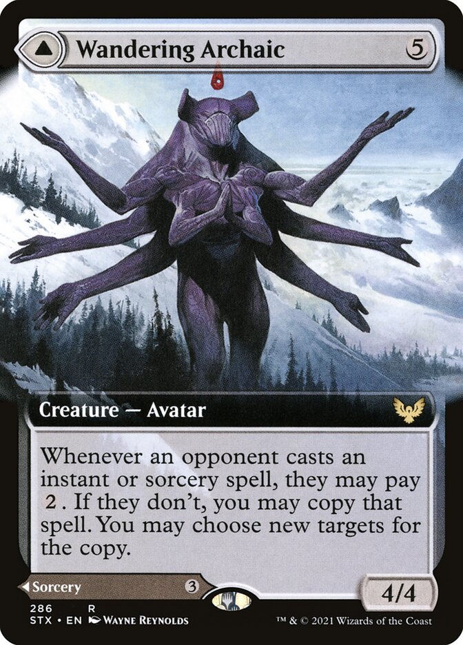 Wandering Archaic // Explore the Vastlands (STX) (286) / Extended Art — cara 1 de 2