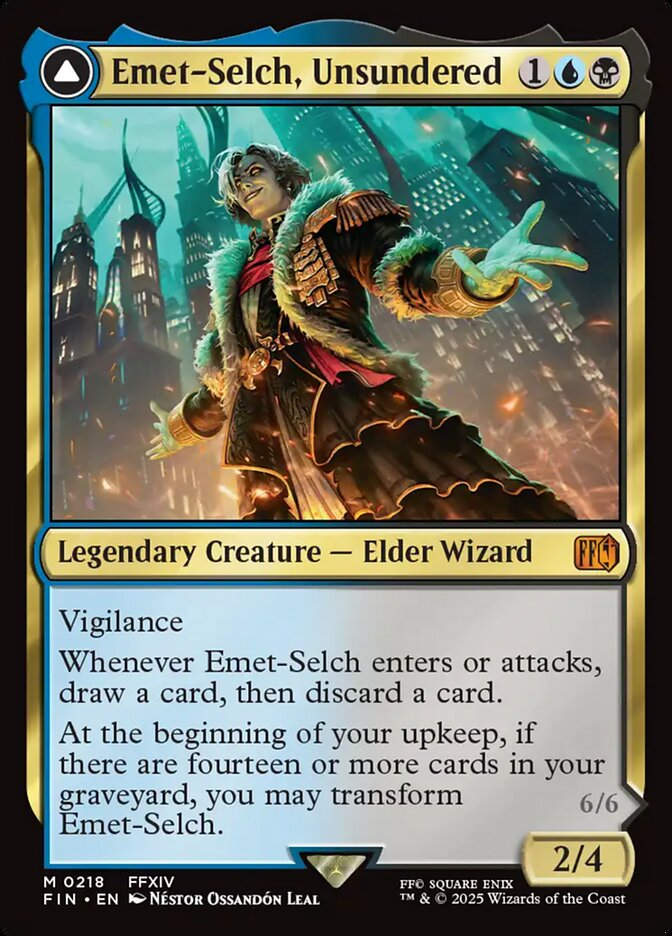 Emet-Selch, Unsundered // Hades, Sorcerer of Eld (FIN) (218)