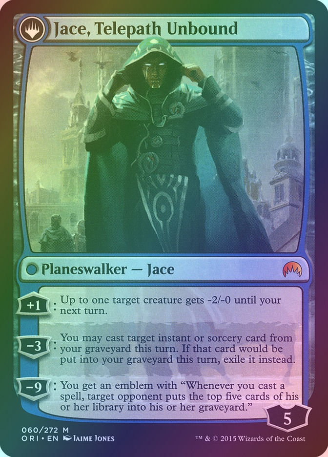 Jace, Vryn's Prodigy // Jace, Telepath Unbound (ORI) (60) / Foil — cara 2 de 2