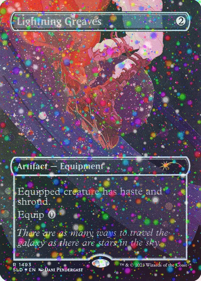 Lightning Greaves (SLD) (1493★) / Borderless / Galaxy Foil