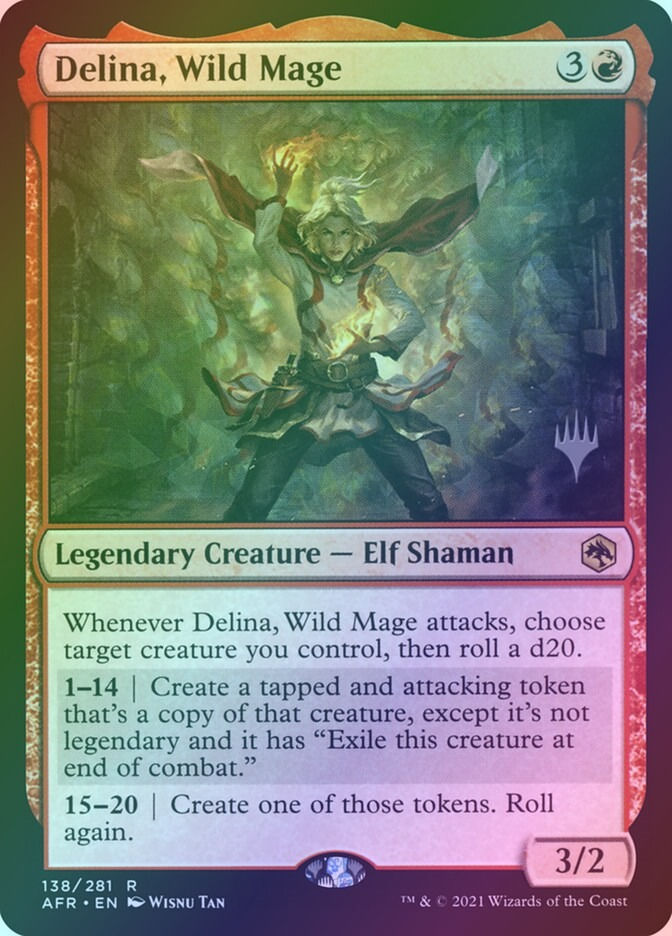 Delina, Wild Mage (PAFR) (138p) / Foil