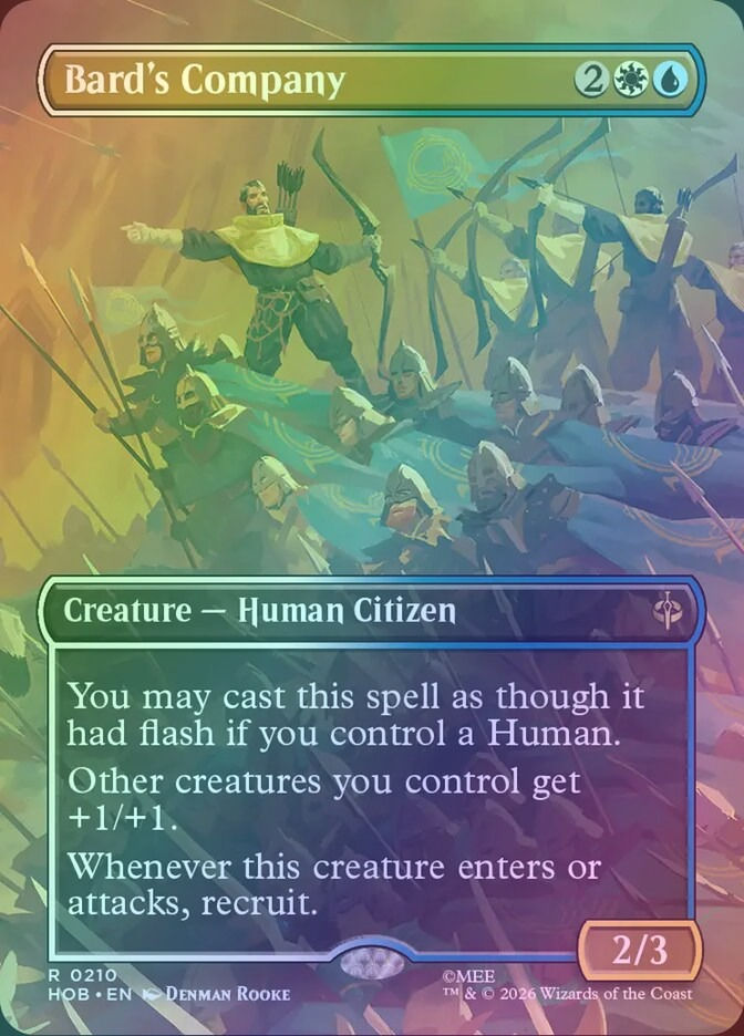 Bard's Company (HOB) (210) / Borderless / Foil