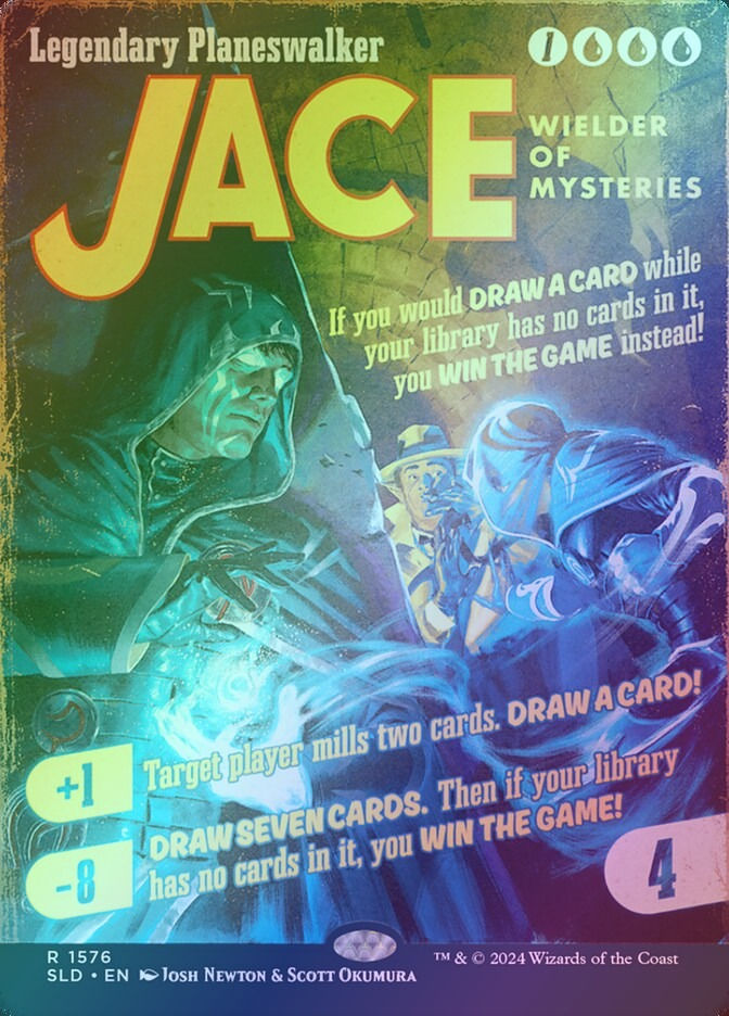 Jace, Wielder of Mysteries (SLD) (1576★) / Borderless / Rainbow Foil