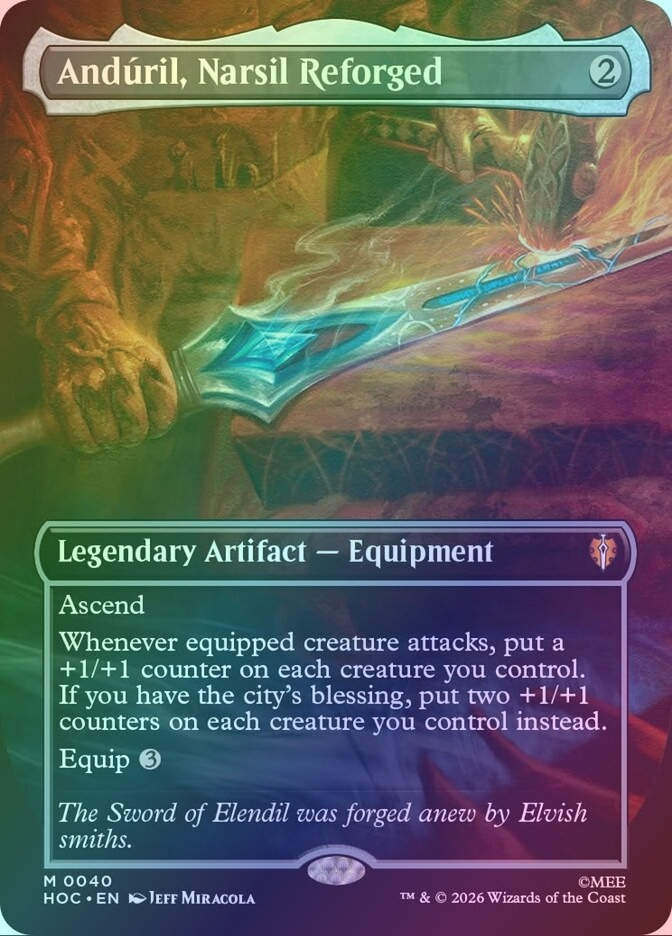 Andúril, Narsil Reforged (HOC) (40) / Foil