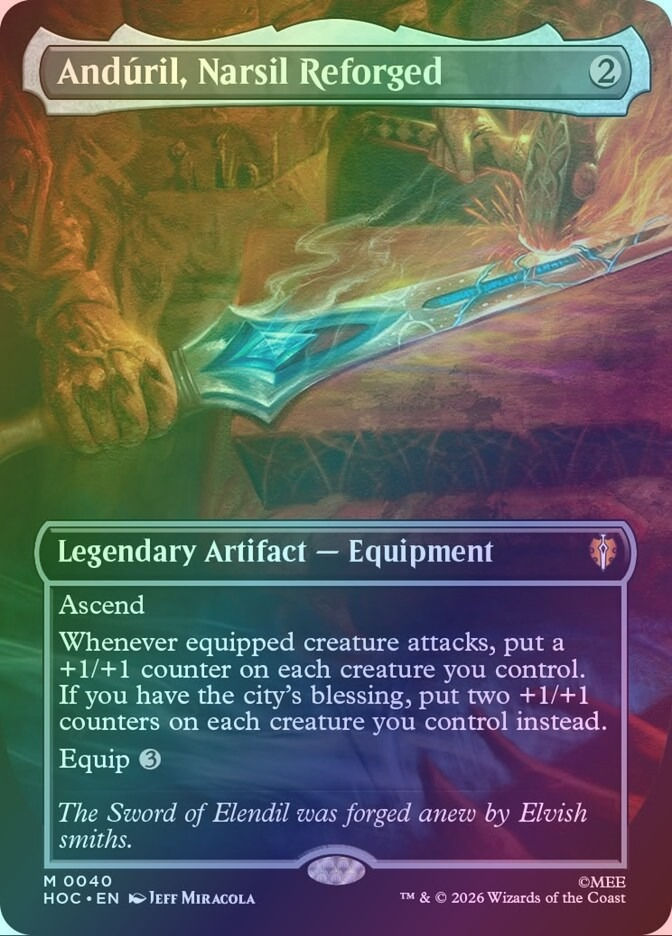 Andúril, Narsil Reforged (HOC) (40) / Foil