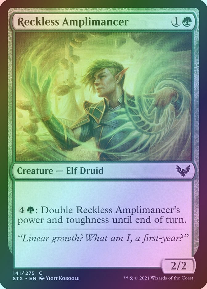 Reckless Amplimancer (STX) (141) / Foil