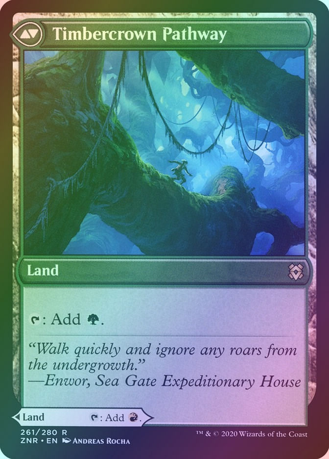 Cragcrown Pathway // Timbercrown Pathway (ZNR) (261) / Foil — cara 2 de 2