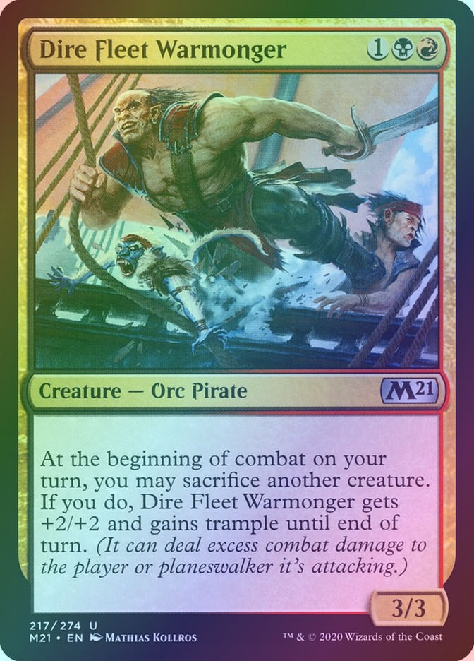 Dire Fleet Warmonger (M21) (217) / Foil