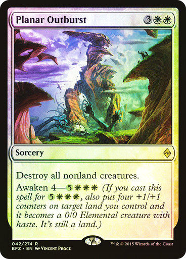Planar Outburst (BFZ) (42) / Foil