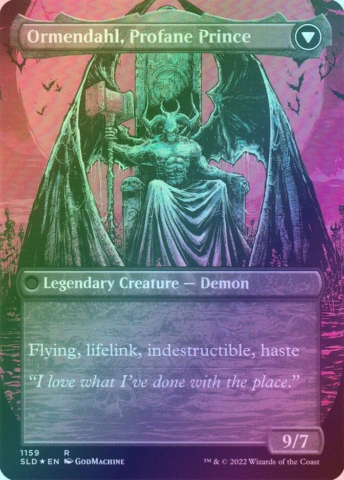 Westvale Abbey // Ormendahl, Profane Prince (SLD) (1159) / Borderless / Foil — cara 2 de 2