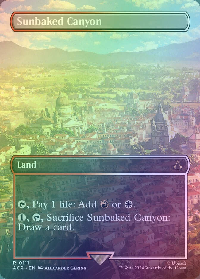 Sunbaked Canyon (ACR) (111) / Borderless / Foil