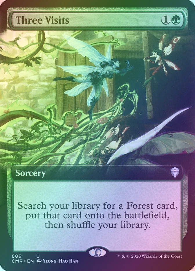 Three Visits (CMR) (686) / Extended Art / Foil