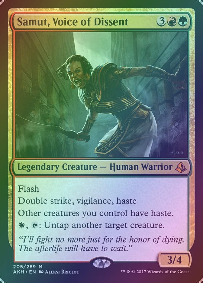 Samut, Voice of Dissent (AKH) (205) / Foil