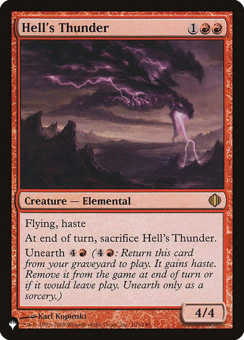 Hell's Thunder (PLST) (ALA-103)
